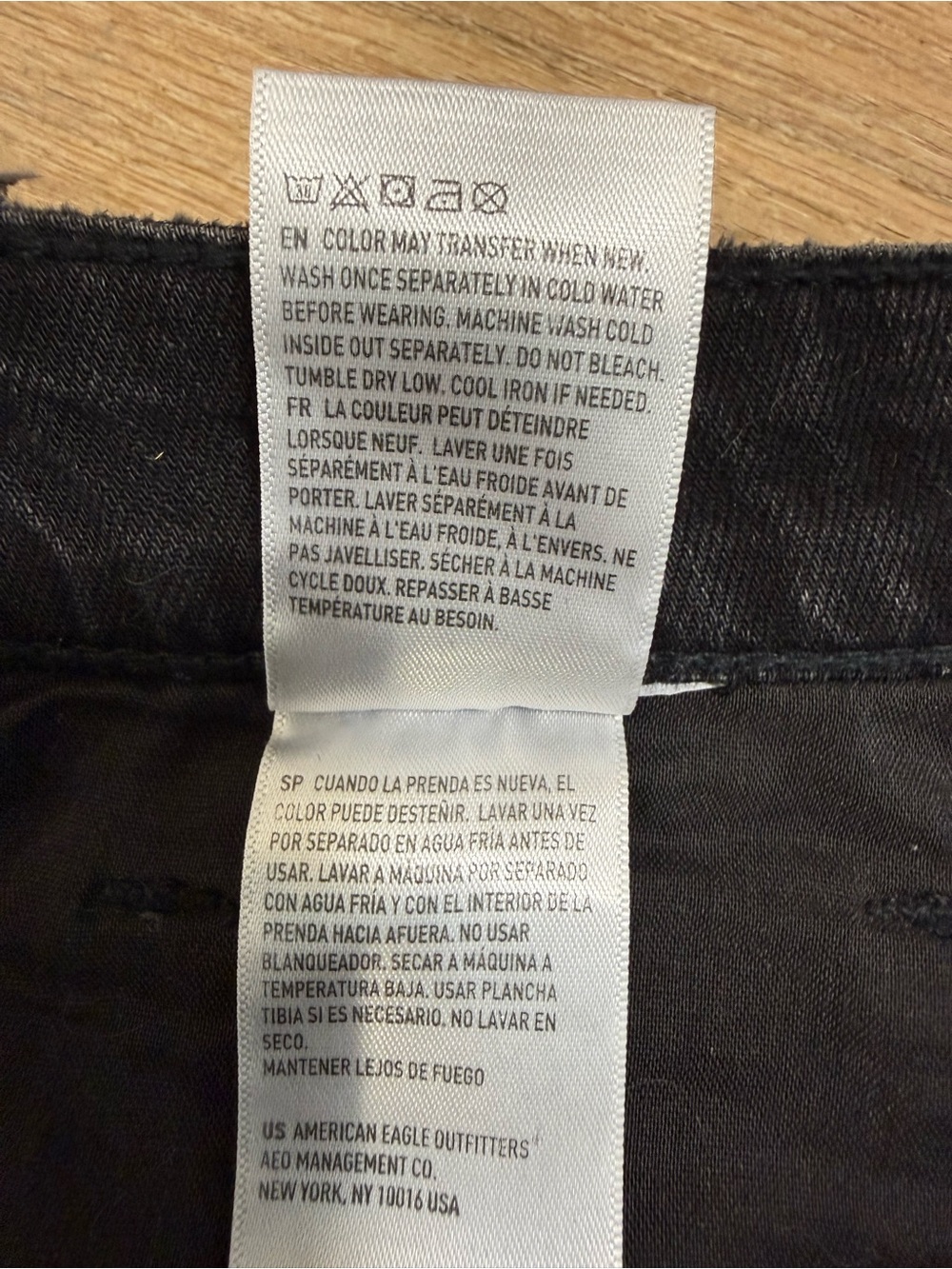 American Eagle Outfitters Black Denim Cutoff Shorts Women’s Size 6 - Picture 8 of 8